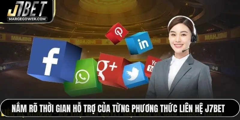 Nắm rõ thời gian hỗ trợ của từng phương thức liên hệ J7BET